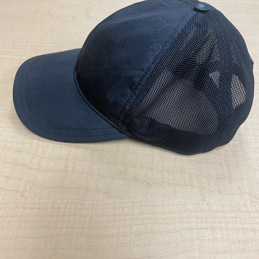 Gucci Black Mesh Baseball Cap - Picture 5 of 9